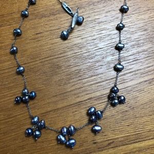 Vintage freshwater pearl necklace & earrings/Final Price